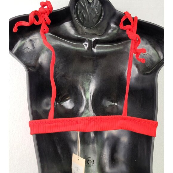 Eberjey Alta Mare Remi Campa Small Red Bikini Top Adjustable Straps - Picture 2 of 6